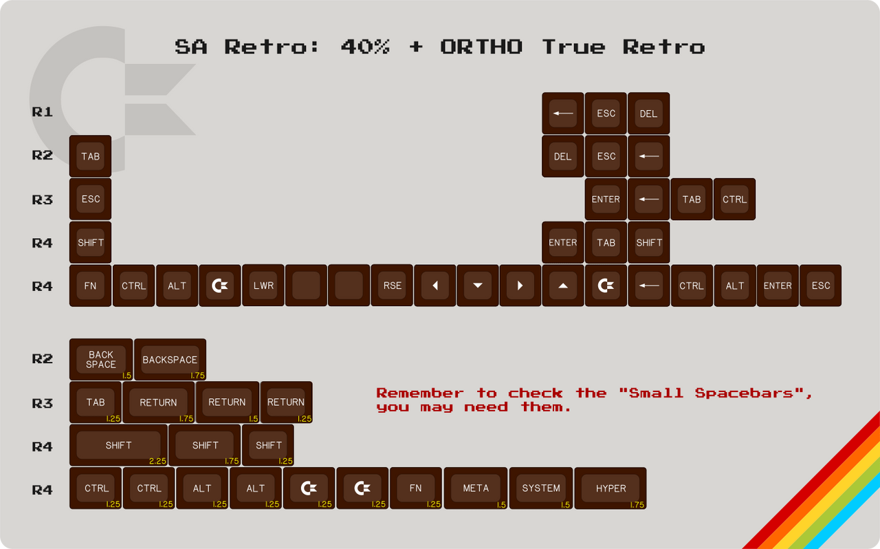 Keyboard Sa Vintage SA Profile Keycaps for Mechanical Keyboards - Apose